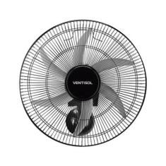 Ventilador de Parede Ventisol Turbo 6 Steel 50cm, Preto, Bivolt