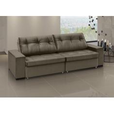 Sofá Orion - Retrátil / Reclinável 280 Cm Veludo - ESTOFADOS GRAFANI