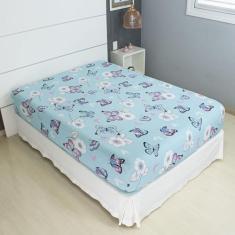 Lençol Avulso Queen Estampado COZZILAR - Malha 100% Algodão com Elásti