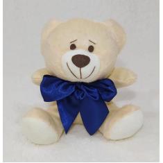 Urso pelúcia ted pequeno cor bege  14cm, nichos decoração  quartos beb