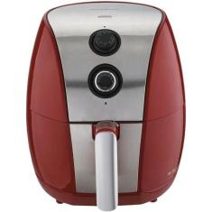 Air Fryer Britânia 3,2L Antiaderente 1300 W BFR01VI 110V, Vermelho e P