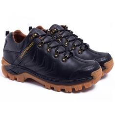 Tênis Adventure San Diego de Couro Premium cor-Masculino