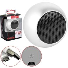 Caixinha De Som Bluetooth Mini Speaker 3w Branco Feitun Fn-0006 Fn0006 Generico