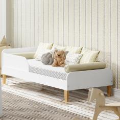 Mini Cama Infantil Montessori Movelbras Branco