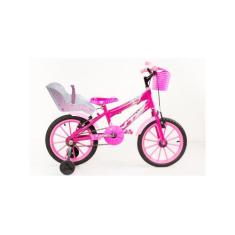 bicicleta infantil aro 16 com acessório e cadeirinha - vtc bikes