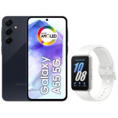 Smartphone Samsung Galaxy A55 128GB Azul Escuro - 5G 8GB RAM + Smartba
