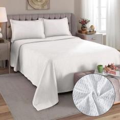 Kit Colcha Casal Piquet Dohler Toque Macio 100 Algodão 3Pçs 220x250cm,