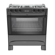 Fogão Mueller 5 Bocas Preto Fosco MFI5BB - Bivolt