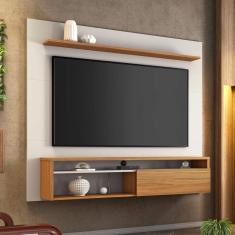 Painel para TV até 60 Polegadas NT 1100 Notável Móveis Off White/Freijó Trend