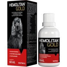 Suplemento Vetnil Hemolitan Gold Gotas - 60 mL