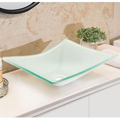 Cuba de Vidro Bergan - Sulle 41 x 31,5 cm 10 mm Branco