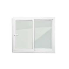 Janela de PVC 120x150cm 2 Folhas com Vidro Liso e Cremona ITEC Brimak Branco