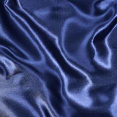 Tecido Cetim Azul Marinho Liso - 1,50M De Largura