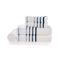 Jogo de 5 Toalhas Fio Penteado Lumina Banho e Rosto Karsten