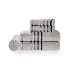 Jogo de 5 Toalhas Fio Penteado Lumina Banho e Rosto Karsten