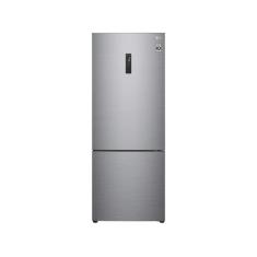 Geladeira LG Inverse Frost Free 451L Inox Look GC-B569NLL, Prata, 110V