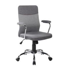 Cadeira de Escritório Diretor Pelegrin Pel-9026 Cinza