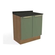 Balcão de Cozinha Botanic M623 c/ 2 Portas c/Tampo - Kappesberg Noguei
