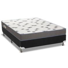 Conjunto Box-ColchãoOrtobom D33 Light + Cama Casal 138