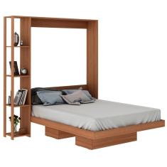 Cama Retratil De Parede Casal Cm8014 Amendoa