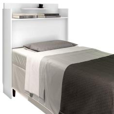 Cabeceira Solteiro Box Charlotte Branco