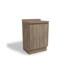 Gabinete de Cozinha Modulado Balcão Maxxi G742 1 Porta c/ Tampo Nogal - Kappesberg