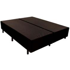 Cama Box Base King Universal Courano Black (193x203x24) - Luckspuma