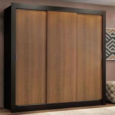 Guarda Roupa Casal Madesa Lyon Plus 3 Portas de Correr 4 Gavetas