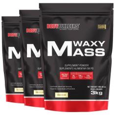 Kit 3x Hipercalórico Waxy Mass 3kg  Bodybuilders, Baunilha