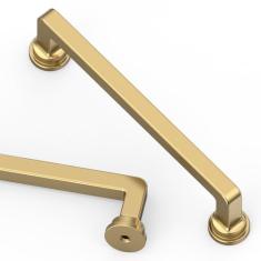 Asidrama Pacote com 10 puxadores de armário de cozinha de bronze champanhe de 128 mm, puxadores de armário de cozinha, puxadores de armário de cozinha para puxadores de gaveta de armário