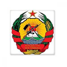 Decalque brilhante de azulejo de cerâmica com emblema nacional da África de Moçambique