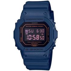 Relógio CASIO G-SHOCK masculino azul DW-5600BBM-2DR
