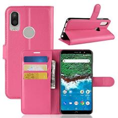 Capa BQ X2, capa carteira flip de couro PU premium com compartimento para cartão, suporte e fecho magnético [capa interior à prova de choque de TPU] Compatível com BQ X2