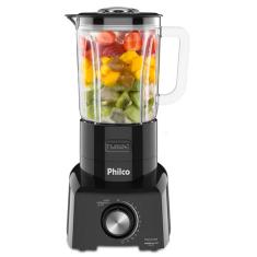 Liquidificador Philco Turbo Glass 12 Velocidades e Pulsar 1200W PLQ1350 - Preto