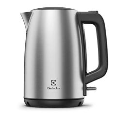 Chaleira jarra eletrica Electrolux desligamento automatico capacidade 1,7L facil abertura tampa alça ergometrica indicador transparente EEK25 inox 220v