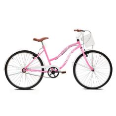 Bicicleta Retro Aro 26 Beach Tridal Bike - Rosa