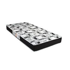 Colchão Solteiro Espuma D23 Roland Garros Black Bordado (88x188x14) Luckspuma