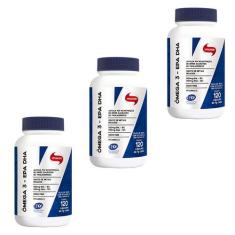 Kit com 3 unidades Omega 3 EPA DHA 120 capsulas Vitafor