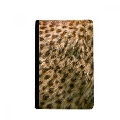 Capa carteira com estampa abstrata de penas de leopardo, porta-passaporte, Notecase Burse