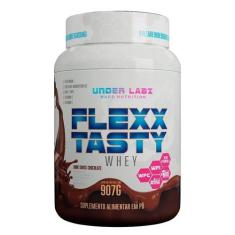 Flexx Tasty Whey (907G) - Sabor: Dark Chocolate - Under Labz