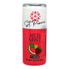 ST PIERRE Zero Red Mint 310ml - Suplemento Alimentar de Menta e Frutas Vermelhas em Lata - 1 Unidade