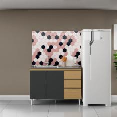 Balcão De Cozinha 3 Portas 2 Gavetas Com Pia Inox Atacama Off White Sophia Aramóveis