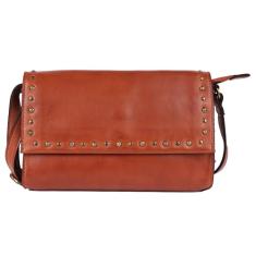 Bolsa tiracolo estilo boho de couro italiano genuíno - elegante, durável e perfeita para uso diário para mulheres, Conhaque, Small