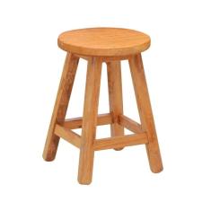 Banqueta Baixa Sem Encosto Madeira Maciça Natural