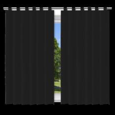 Cortina Blackout Preto - 200x140cm - c/alça p/varão