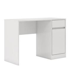 Escrivaninha Office Morada com 1 Porta e 1 Gaveta - Demóbile, Branco