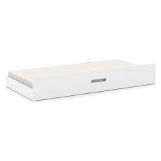 Cama Auxiliar Solteiro Cama Auxiliar New Branco Soft MDF 189x92x29,5cm Branco Matic Móveis