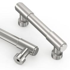 Asidrama Pacote com 10 puxadores de armário de cozinha de níquel acetinado escovado de 76 mm, puxadores de armário de cozinha para puxadores de gaveta de armário