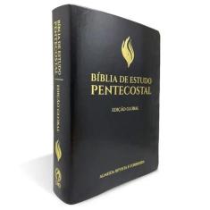 Bíblia De Estudo Pentecostal Grande Luxo Preta (Edição Global)