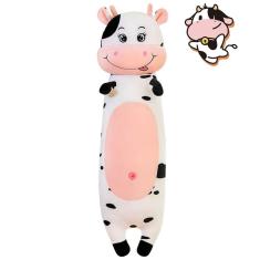 Almofada de pelúcia ZRLABL Almofada comprida para animais de pelúcia para gatos rosa